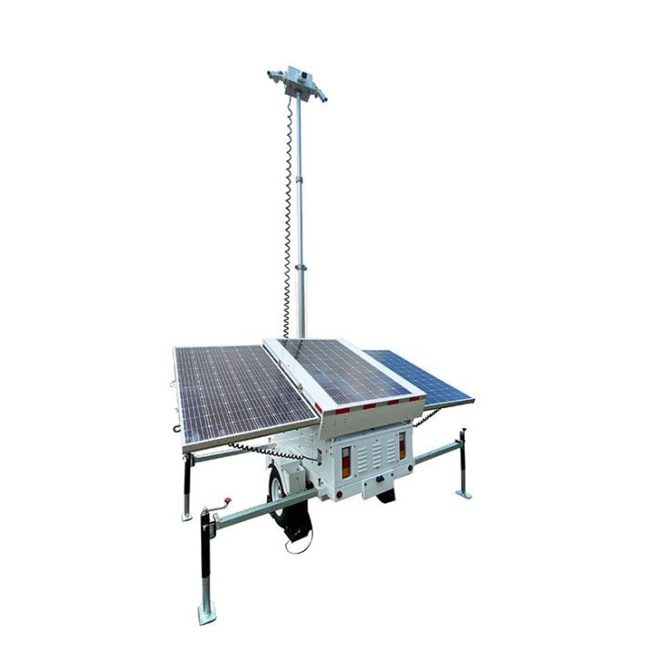 Surveillance CCTV solar traler