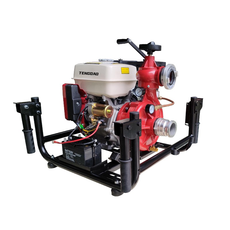 Hand lifted 15PS gasoline engine fire pump