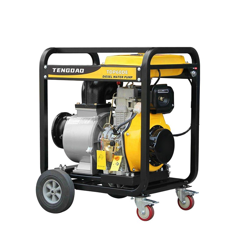 Tengdao 6 inch Diesel Engine Water Pump: High Performance and Easy Mobility for All Your Water Supply Needs